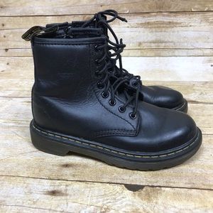 Dr Martens Delaney Black Leather Boots Size 13